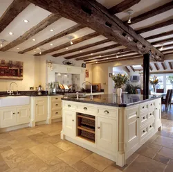 Retro kitchen interior design