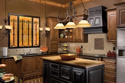 Retro kitchen interior design