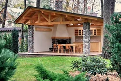 Photos of built summer kitchens