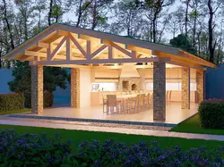 Photos of built summer kitchens
