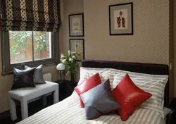 Roman blinds in the bedroom photos in interiors