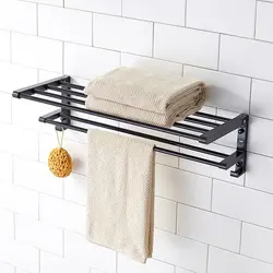 Bathroom towel rack design