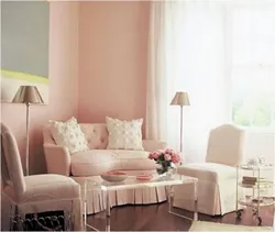 Living room interior powder color