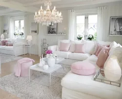 Living room interior powder color