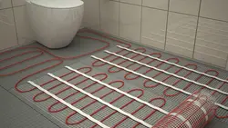 Heated floor bath photo