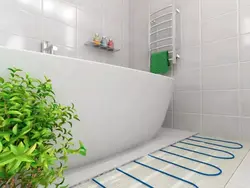Heated floor bath photo