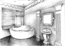 Entrance to the bathroom photo