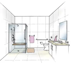 Entrance to the bathroom photo