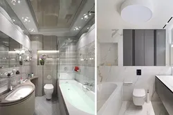Ceiling for a small bathroom photo design