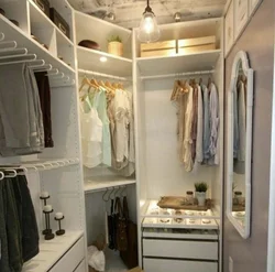 Photo of a dressing room in a small apartment