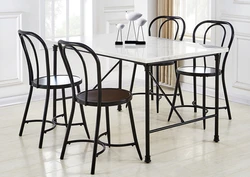 Photo of metal kitchen chairs