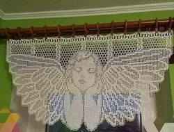 Tulle crochet барои акс ошхона