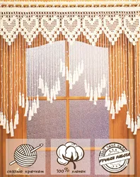 Crochet tulle for the kitchen photo