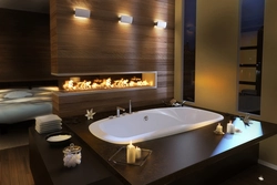 Luxury bathroom interior