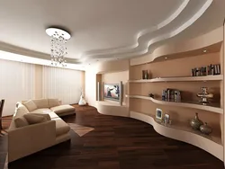 View of the living room in the apartment photo