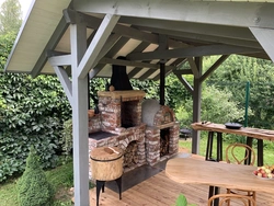 Photo of an outdoor kitchen in the country