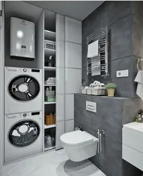 Dryer in the bathroom design photo