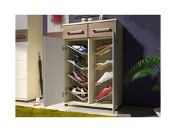 Classic shoe racks for the hallway photo