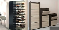 Classic shoe racks for the hallway photo