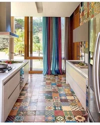Patchwork üslubunda fotoşəkildə mətbəxlər