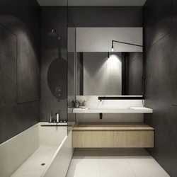 Small bathroom design gray