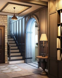 Hallway in the interior of the house photo