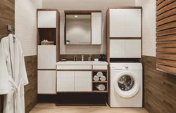 Built-in furniture in the bathroom photo