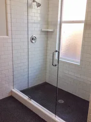 Shower cabin instead of bathtub photo
