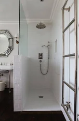 Shower cabin instead of bathtub photo