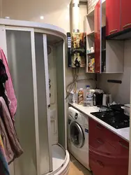 Photo of a shower stall in the kitchen