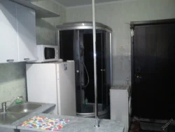 Photo of a shower stall in the kitchen