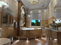 Photo of home bathroom interior
