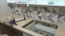 How to install a countertop in a kitchen photo