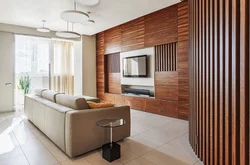 Panels for walls in an apartment photo