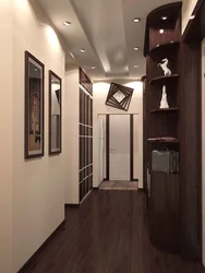 Interiors of the hallways of apartments in a panel house photo