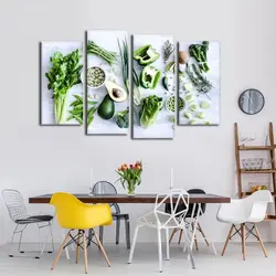 Photo of paintings for the kitchen, modern in the interior