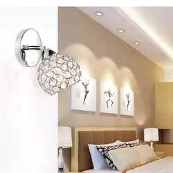 Sconce for a bedroom in a modern style in the interior photo