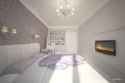 Rectangular bedroom layout photo
