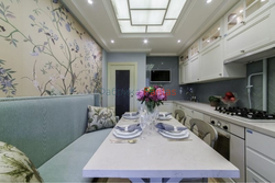 TV in the kitchen interior 12 sq m