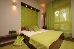 All bedroom interiors photos in green tones