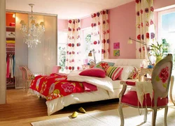 Bright bedroom interior design