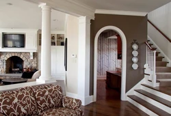 Interior arches photos in the living room interior