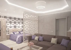 Бөлмені жатын бөлмеге және қонақ бөлмеге бөлу 20 фотосурет