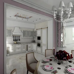 Powder kitchens in the interior photo