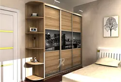 Wardrobe design for a bedroom in a modern style photo