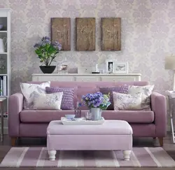 Living room interior lavender