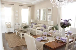 Living room interior lavender