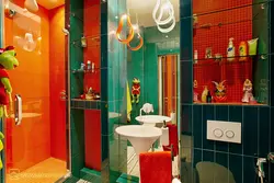 Orange bathroom photo