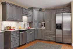 Kitchen design with facades