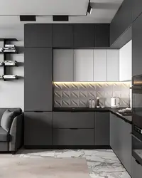 Kitchen design with facades